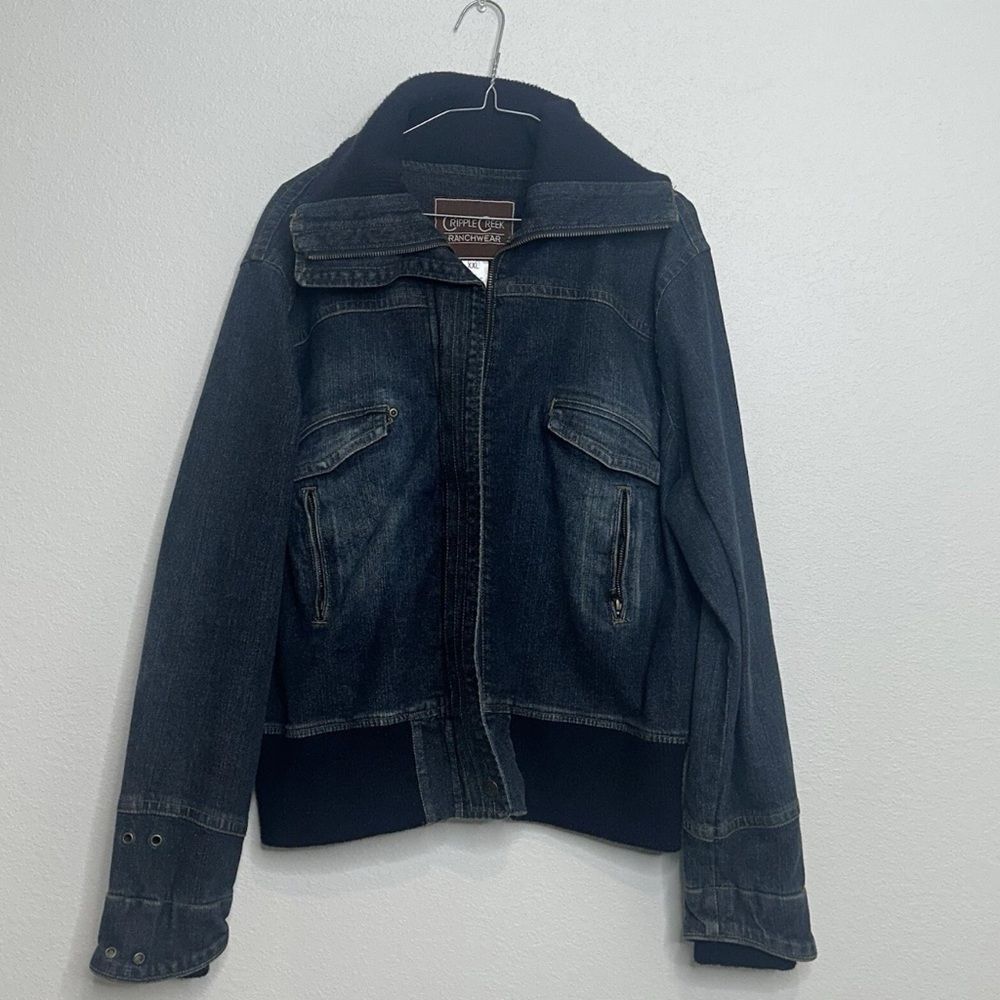 Cripple Creek Ranchwear Denim Jacket Womens Sz XXL  Outdoor Western Rodeo Chore‎